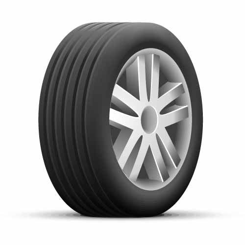 Car tire vector icon