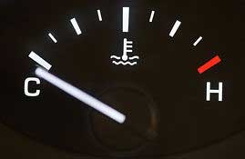 Car temperature gauge