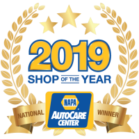 NAPA AutoCare Center 2019 Shop of the Year Award